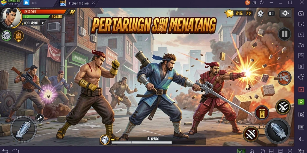 Gameplay Fighting yang intens dan menegangkan di 88ID.