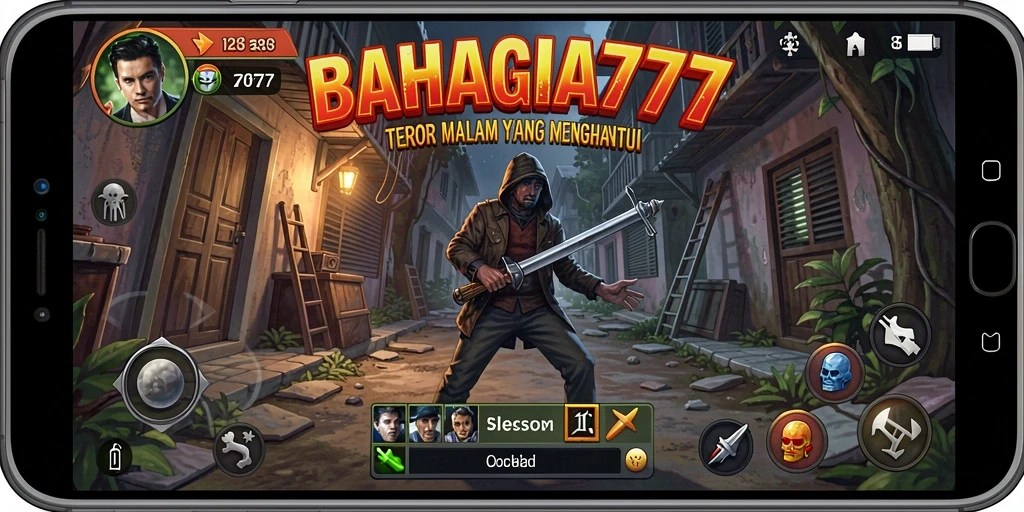 Screenshot BAHAGIA777 menampilkan suasana mencekam dalam gameplay.