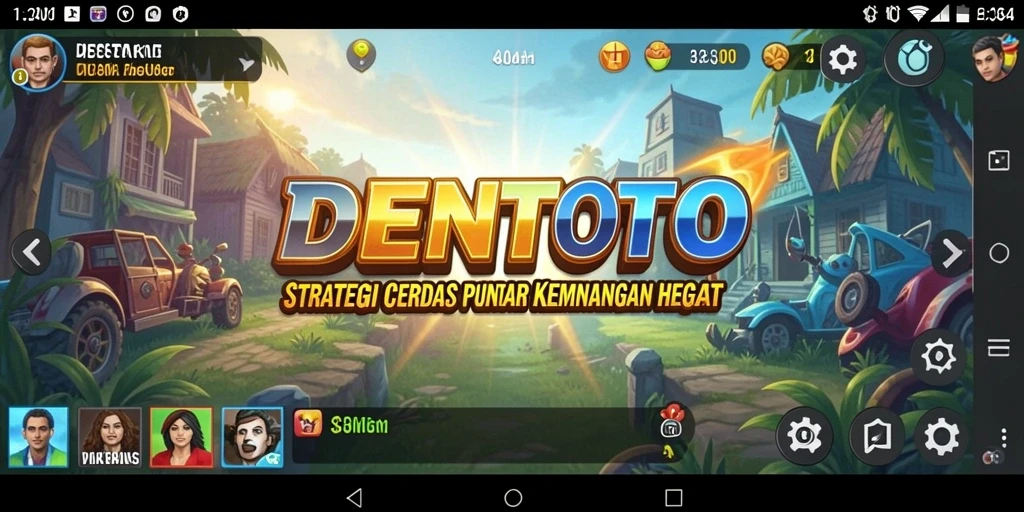 Screenshot DENTOTO menampilkan aksi strategi yang seru dan mendebarkan.