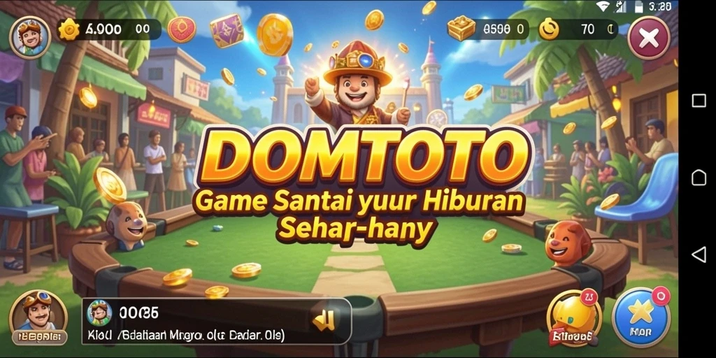 Tangkapan layar dari gameplay DOMTOTO yang penuh warna dan menantang.