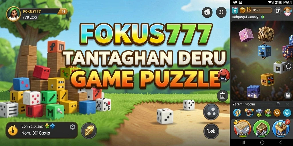 Tampilan gameplay FOKUS777 dengan tantangan seru di setiap level.