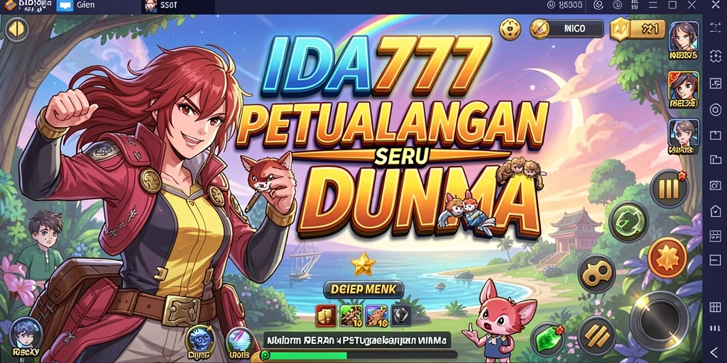 Tampilan gameplay menarik di IDA777 dengan karakter anime yang hidup.