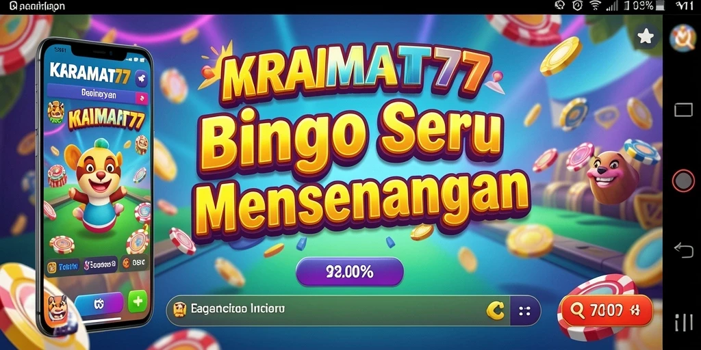Tampilan gameplay seru saat bermain Bingo di KRAMAT77.