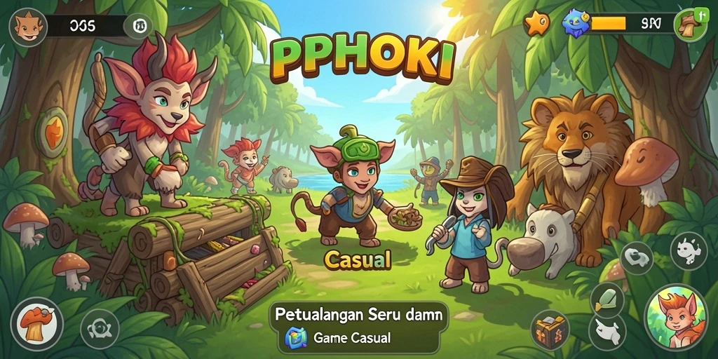 Tampilan gameplay PPHOKI yang seru dan menghibur.