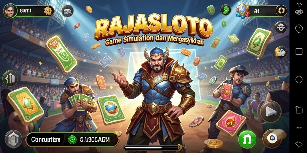 Screenshot gameplay RAJASLOTO menampilkan aksi seru dan interaksi pemain.