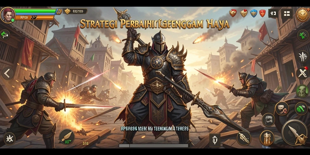 Screenshot gameplay RP6789 menampilkan pertempuran strategis yang epik.