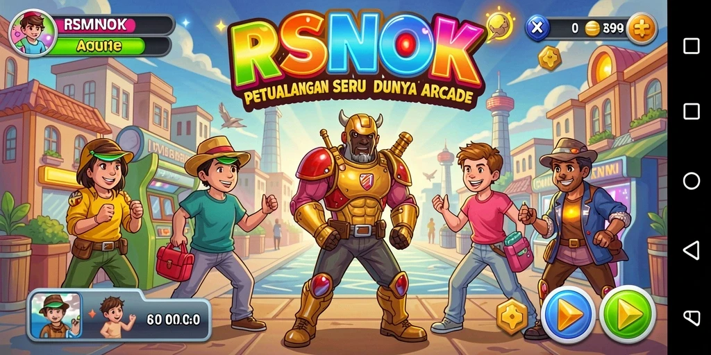 Screenshot gameplay RSNOK yang penuh aksi dan tantangan.