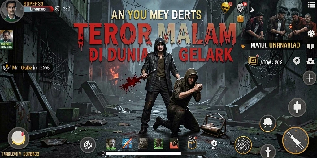 Gameplay SUPER33 yang intens dan mencekam dengan suasana Horror.